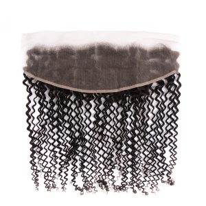 center wig remy hair 13x4 kinky curly frontal