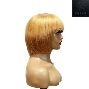 center wig machine made color wig remy hair