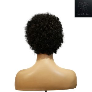 center wig machine made black wig remy hair h023