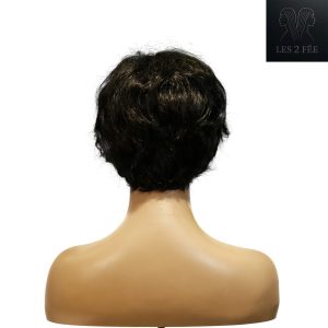 center wig machine made black wig remy hair tc16