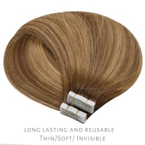 center wig asian raw hair tape in hair extensions
