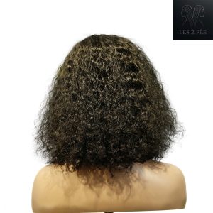 center wig machine made black wig remy hair tc047