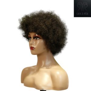 center wig machine made black wig remy hair 2301