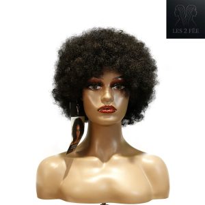 center wig machine made black wig remy hair tc010