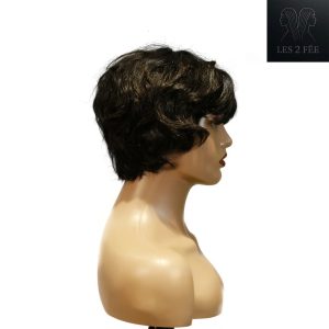 Home center wig machine made black wig remy hair tc16