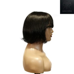 center wig machine made black wig remy hair tc027