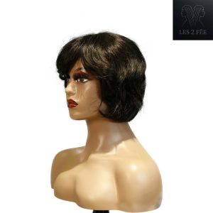 Home center wig machine made black wig remy hair tc063