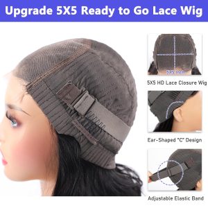 center wig natural black remy hair 5x5 lace closure jerry curly human hair wig