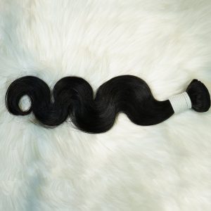 center wig remy hair black body wave bundles brazilian weaving