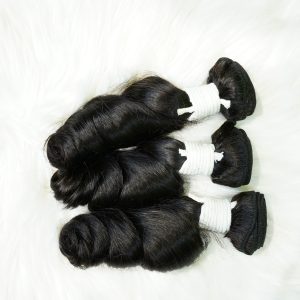 center wig remy hair black loose wave bundles brazilian weaving