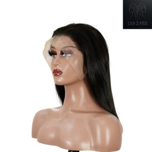 center wig 13x4 straight bob lace front wig natural black asian raw hair
