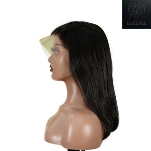 center wig 13x4 straight bob lace front wig natural black asian raw hair