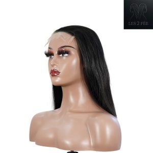 center wig natural black asian raw hair 5x5 hd lace closure straight bob human hair wig