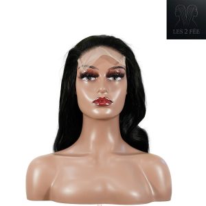 center wig natural black remy hair 5x5 lace closure body wave human hair wig