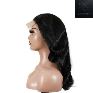 center wig natural black remy hair 5x5 lace closure body wave human hair wig