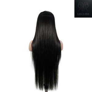 center wig 13x4 straight lace front wig natural black remy hair