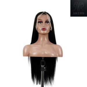 center wig 13x6 double drams straight lace front wig black remy hair