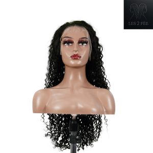 center wig natural black asian raw hair 13x6 hd lace front wig deep wave human hair wig
