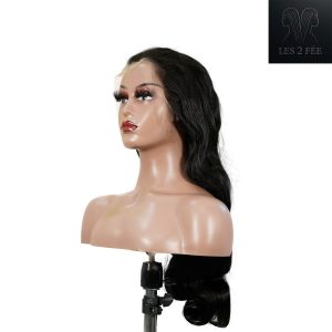 center wig natural black asian raw hair 13x6 hd lace front wig body wave human hair wig