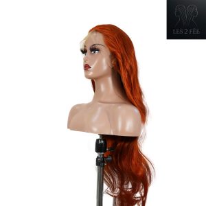 center wig 13x4 straight lace front wig 350 orange 26 inch remy hair