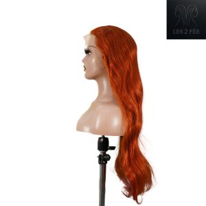 center wig 13x4 straight lace front wig 350 orange 26 inch remy hair