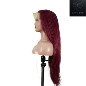 center wig 13x4 straight lace front wig 99j color 26 inch remy hair