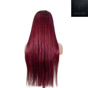 center wig 13x4 straight lace front wig 99j color 26 inch remy hair