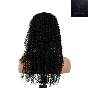center wig 13x4 kinky curly lace front wig natural black remy hair