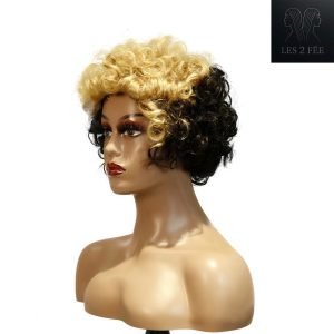 center wig machine made black wig remy hair tc004