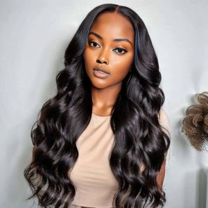 center wig 360 body wave lace front wig remy hair