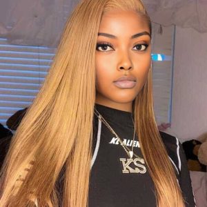center wig 13x4 straight lace front wig 27 honey blonde remy hair